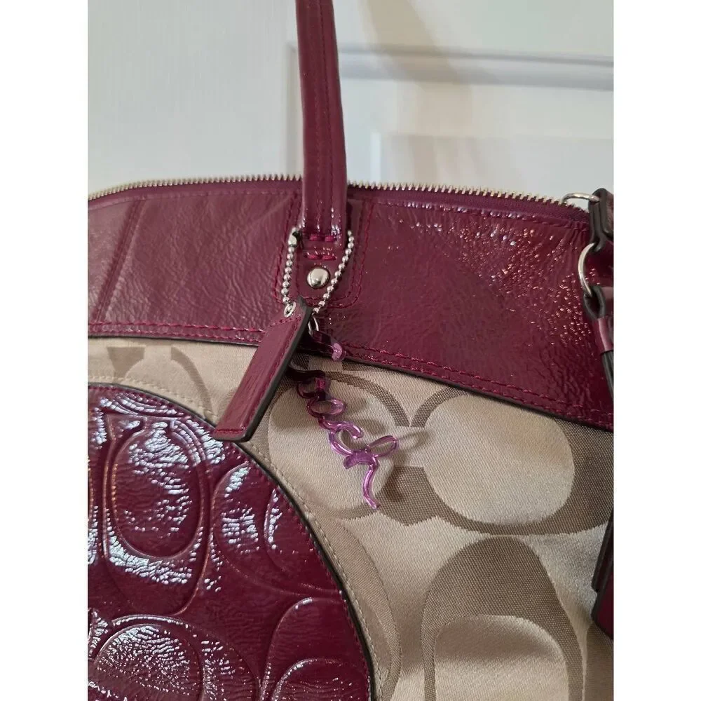Coach Logo Laura Berry Purse Tote Shoulder Handbag